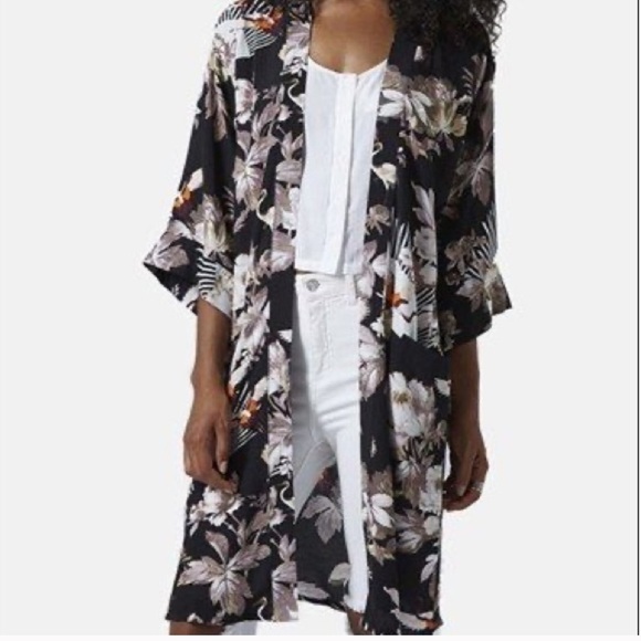 Topshop Other - Top Shop Floral Kimono Jacket